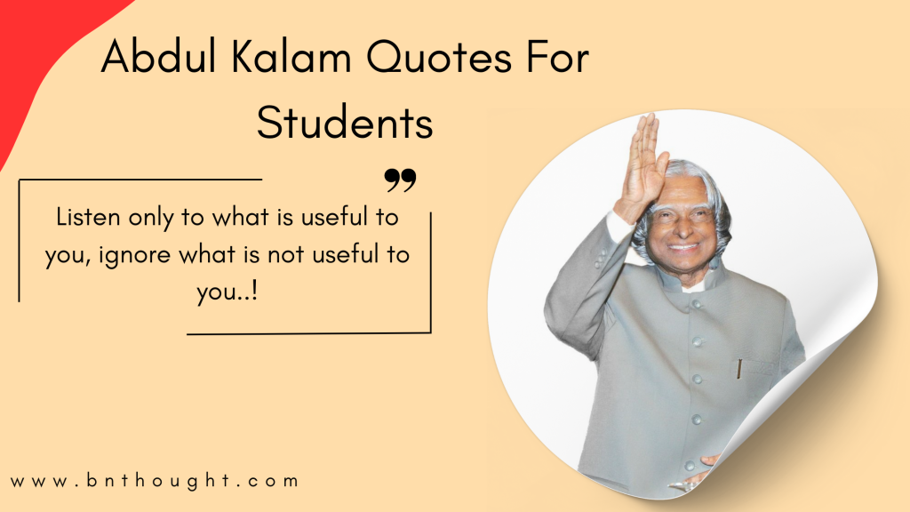 50+ Abdul Kalam Quotes For Students ( Success Quotes )